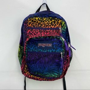 Jansport Rainbow Cheetah Print Backpack